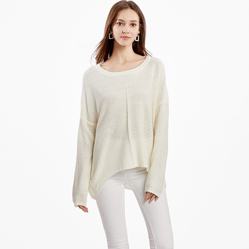 IvyShape | Solid Color Sweater Knitted Sweater