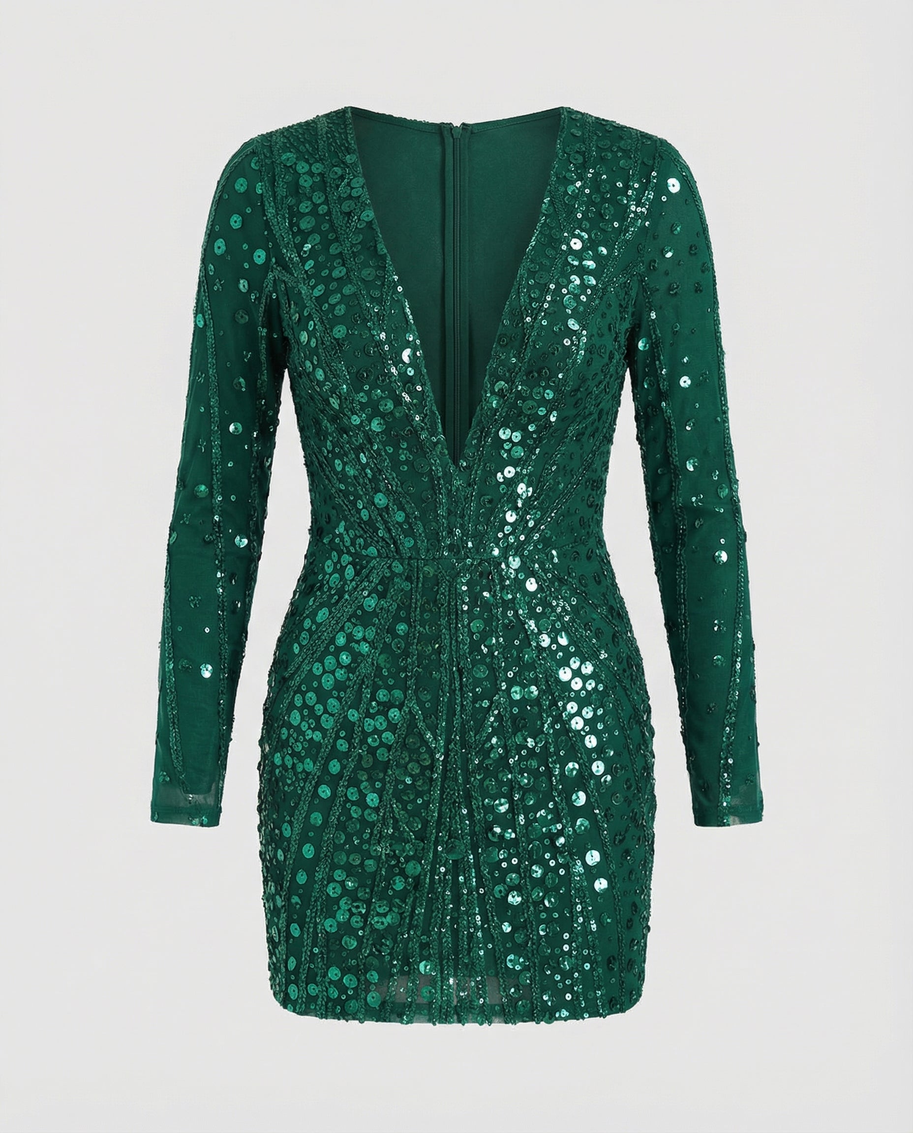 sheer sequin dress with gold-toned embellishment and glamorous statement fit