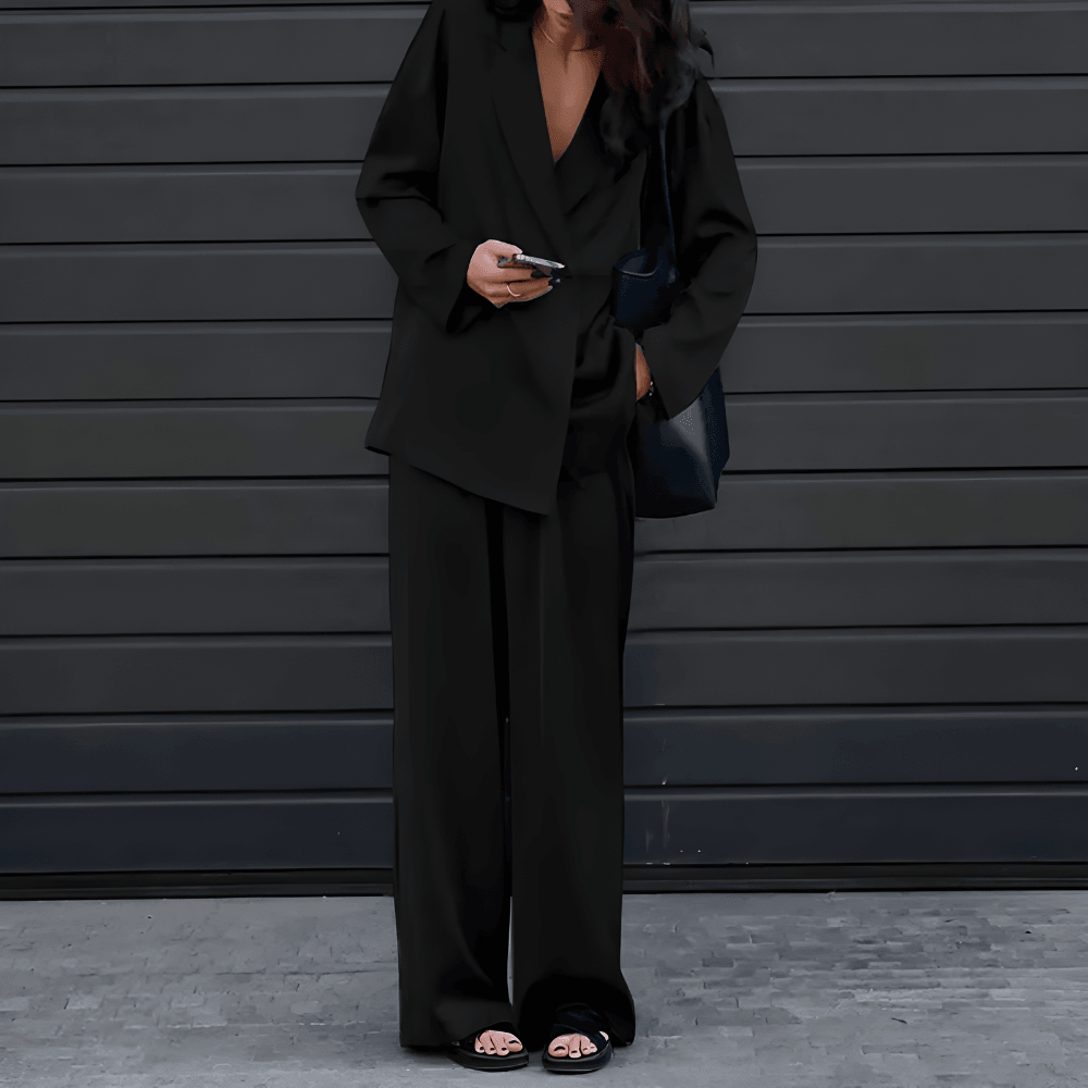 Ivyshape | Oversized, Two-Piece Office Suit