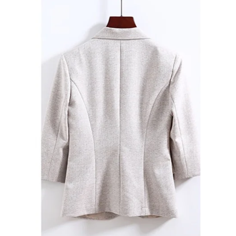 Ivyshape | Stylish 3/4 Sleeve Spring Blazer for Women