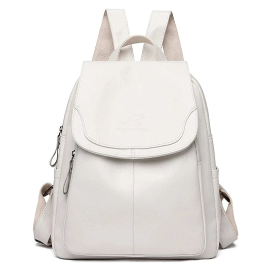 Ivyshape | Anti-theft Leather Backpack for Stylish Women