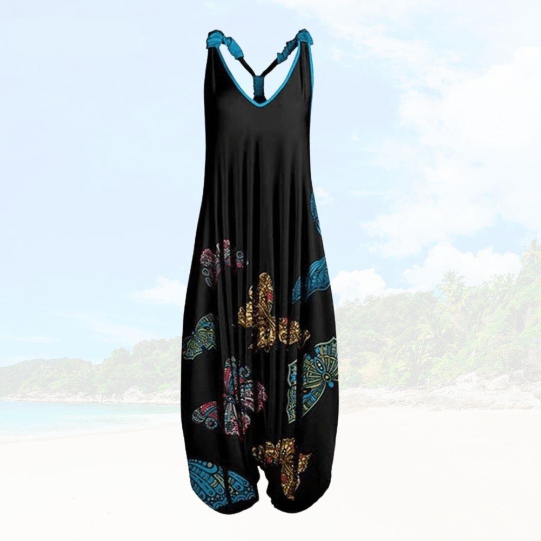 Ivyshape | Women's Beach Cool Jumpsuit Printed