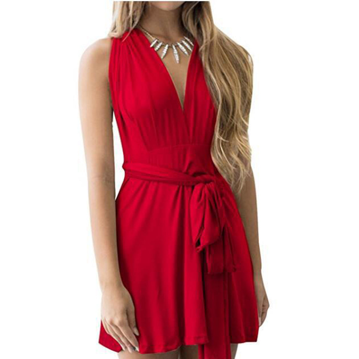 Elegant wrap dress for ladies Ivyshape