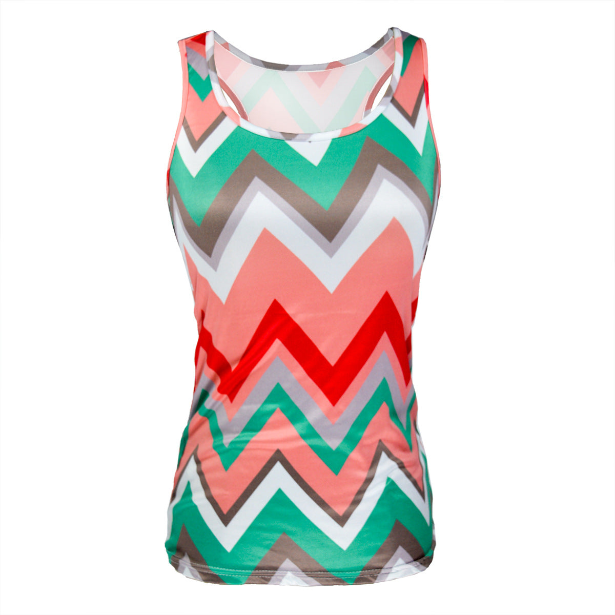 Women's Chevron Pattern Casual Tank Top Ivyshape