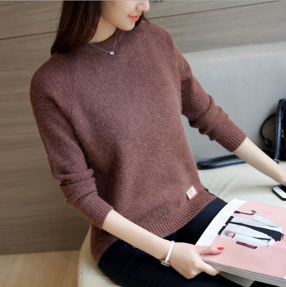 IvyShape | Versatile Korean Casual Long Sleeve Knit Top