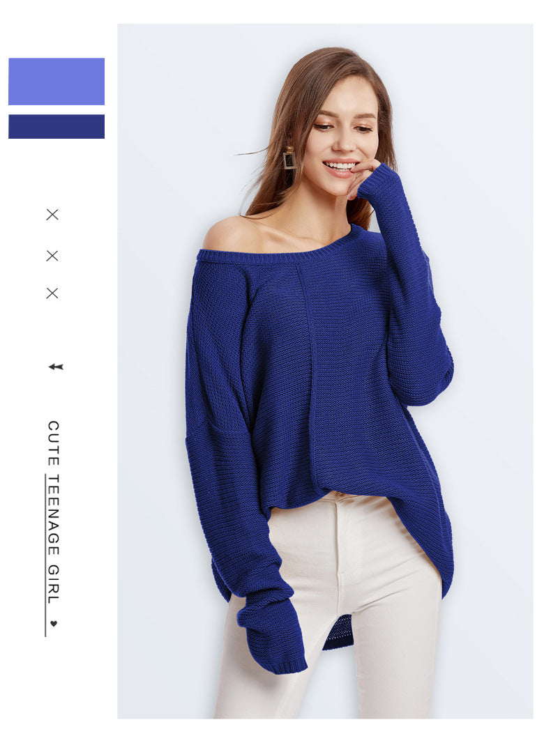 IvyShape | Solid Color Sweater Knitted Sweater