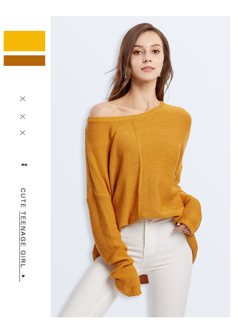 IvyShape | Solid Color Sweater Knitted Sweater