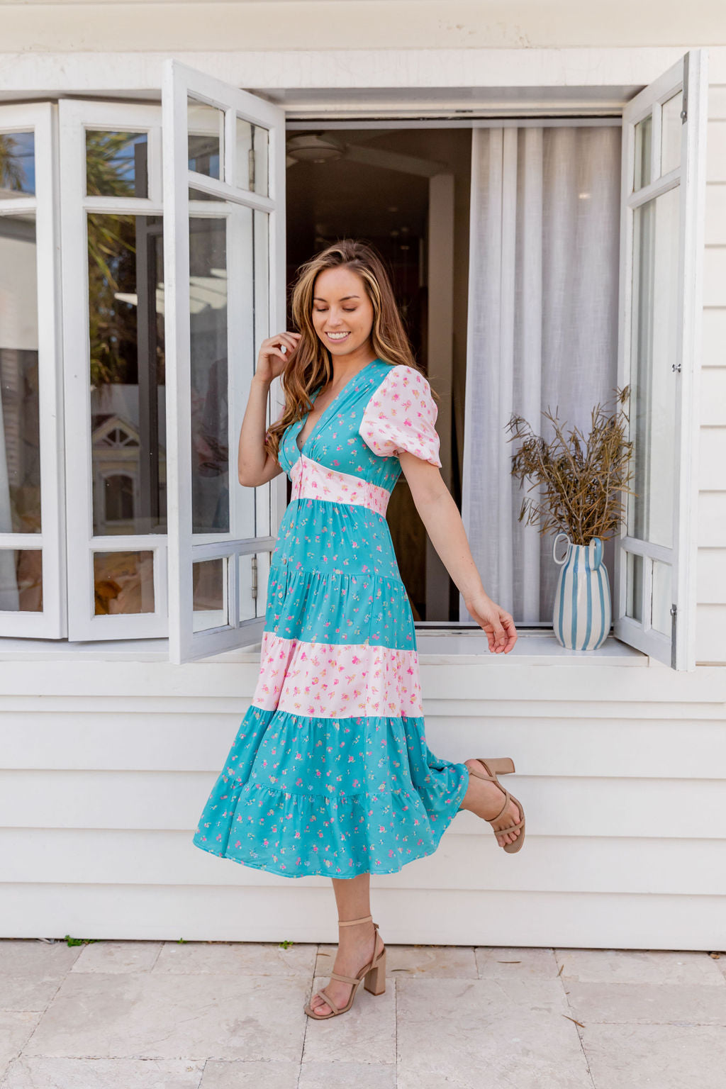 Freya Dress - Whimsical Teal