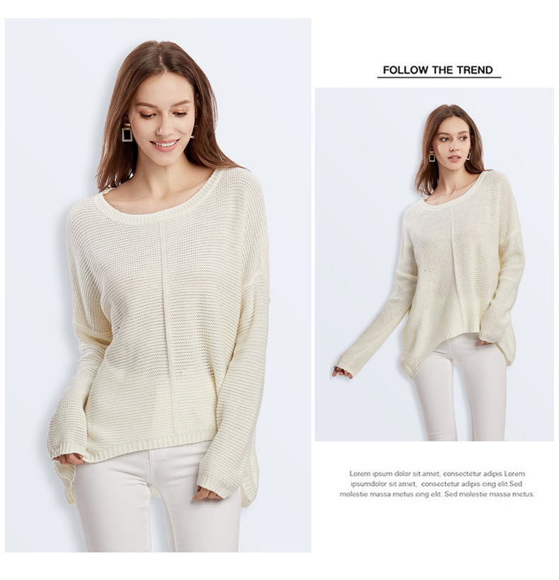 IvyShape | Solid Color Sweater Knitted Sweater