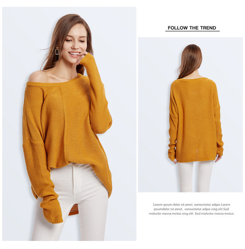 IvyShape | Solid Color Sweater Knitted Sweater