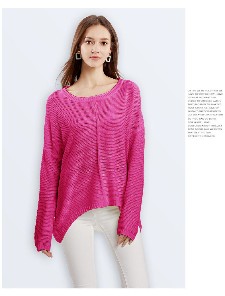 IvyShape | Solid Color Sweater Knitted Sweater