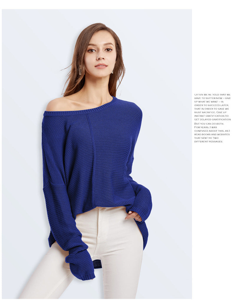 IvyShape | Solid Color Sweater Knitted Sweater