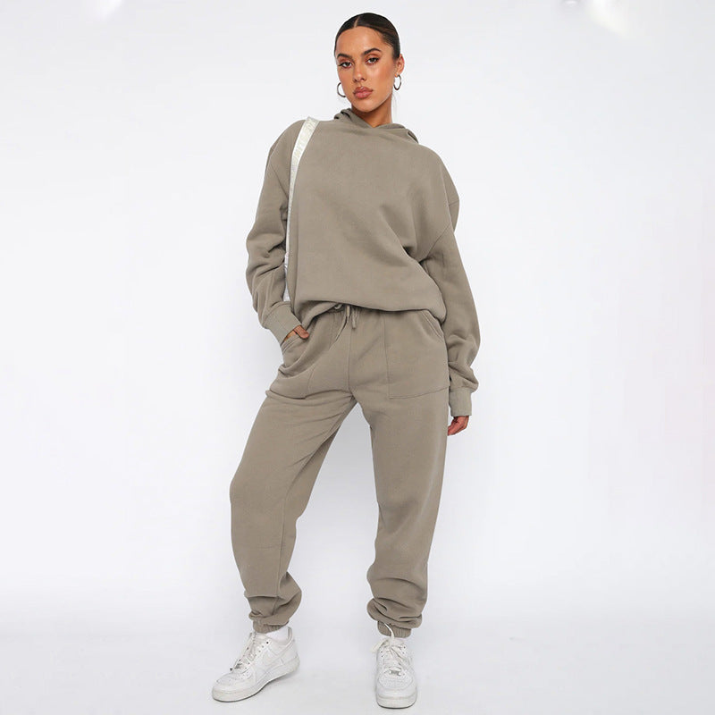 Ivyshape | Oversized Hoodie And Jogger Set