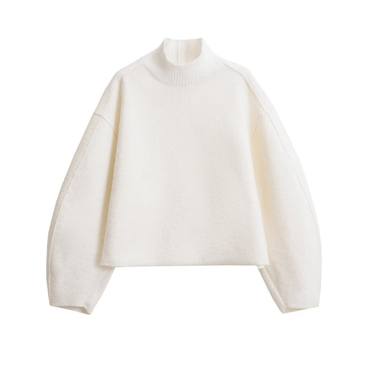 Ivyshape | Vegan Wool Blend Turtleneck Sweater