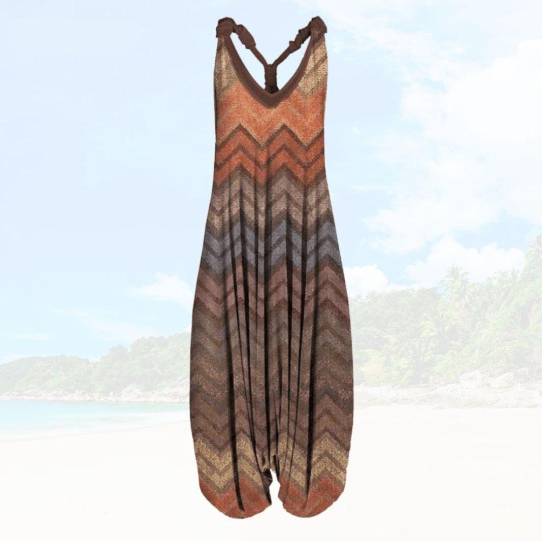 Ivyshape | Women's Beach Cool Jumpsuit Printed