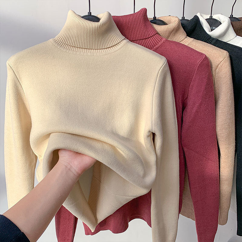 Ivyshape | Warm Fleece Lined Turtleneck