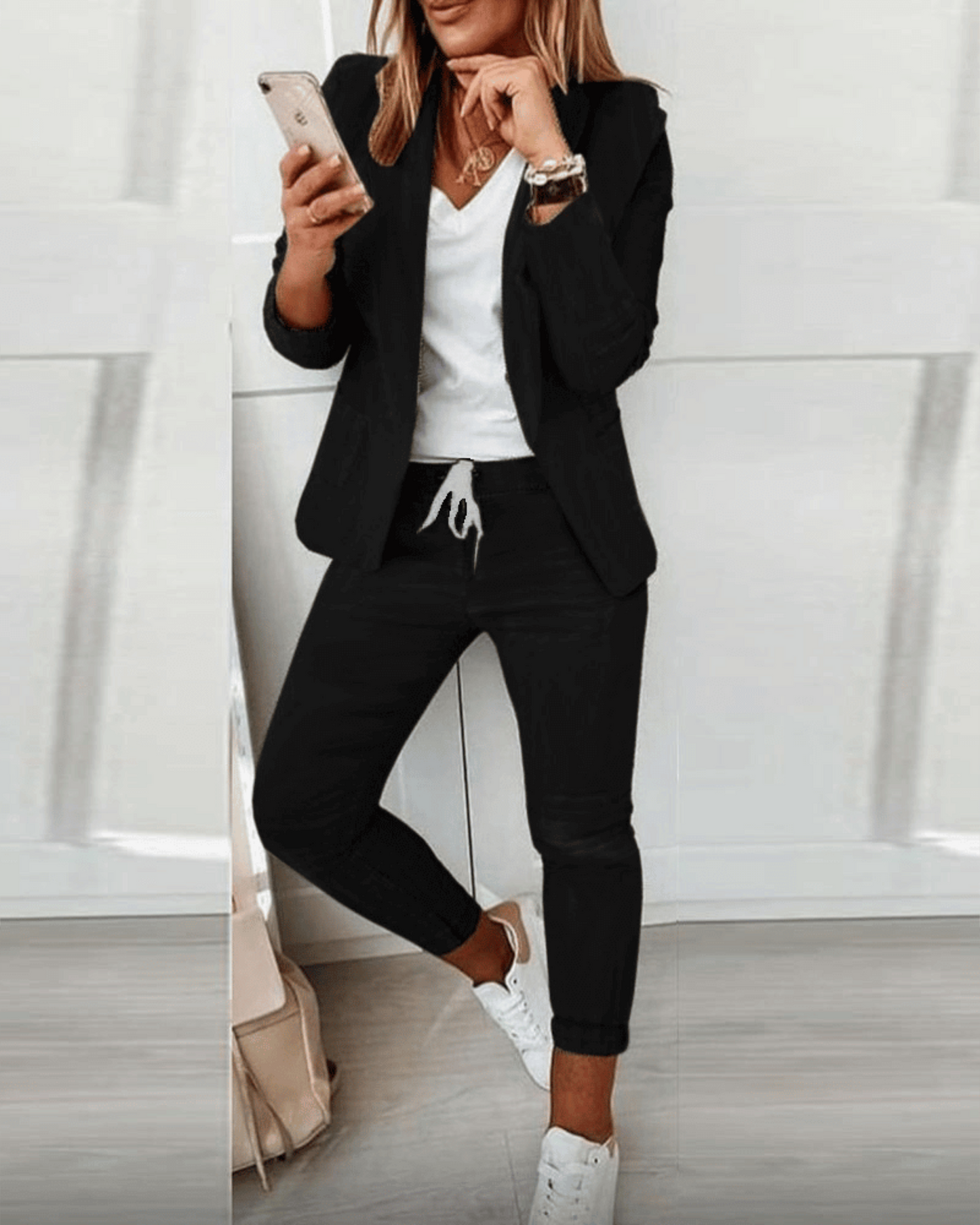 Ivyshape | Stylish Blazer And Pants Set