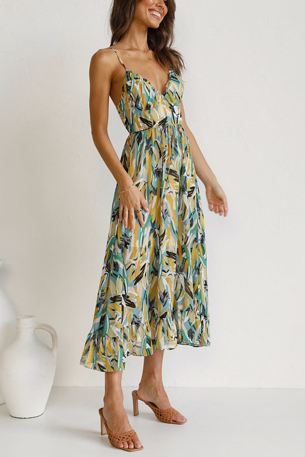 Ivyshape | Multi-Colored Midi Dress