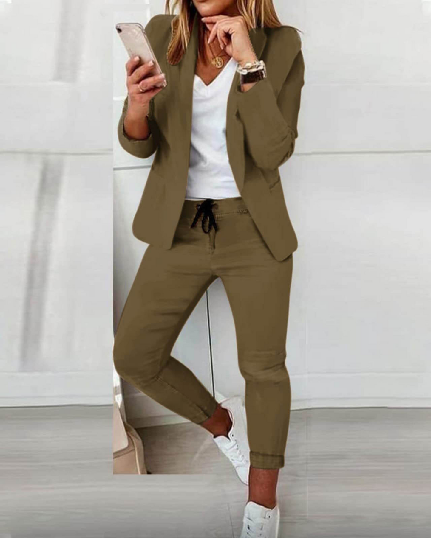 Ivyshape | Stylish Blazer And Pants Set