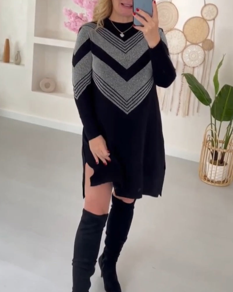 Summer Stylish Side Slit Sweater Dress | Ideal for Summer