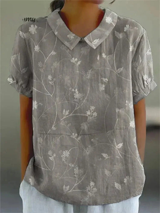 Ivyshape | Blouse with Floral Print