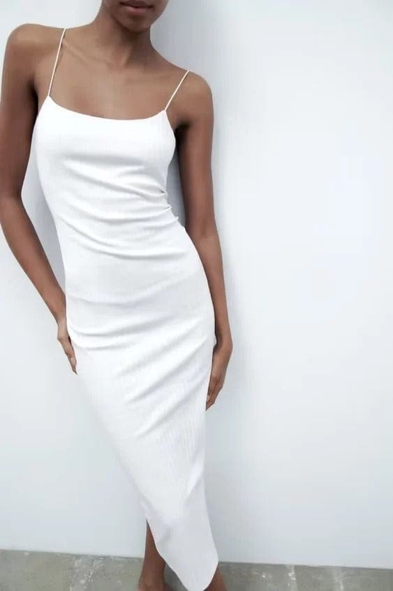 Summer Elegant Sleeveless Bodycon Midi Dress | Ideal for Summer