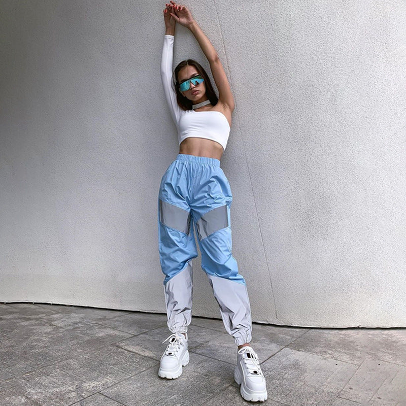 Women's functional sports pants with reflective details Ivyshape