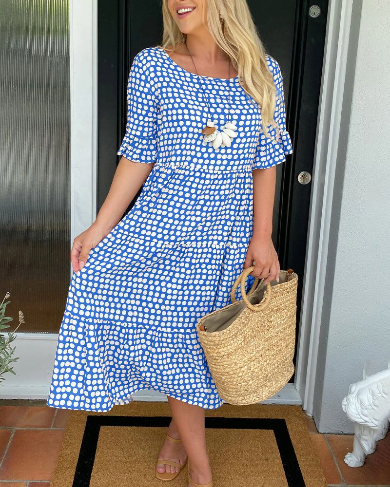 Ivyshape | Women's Summer Dress Polka Dot