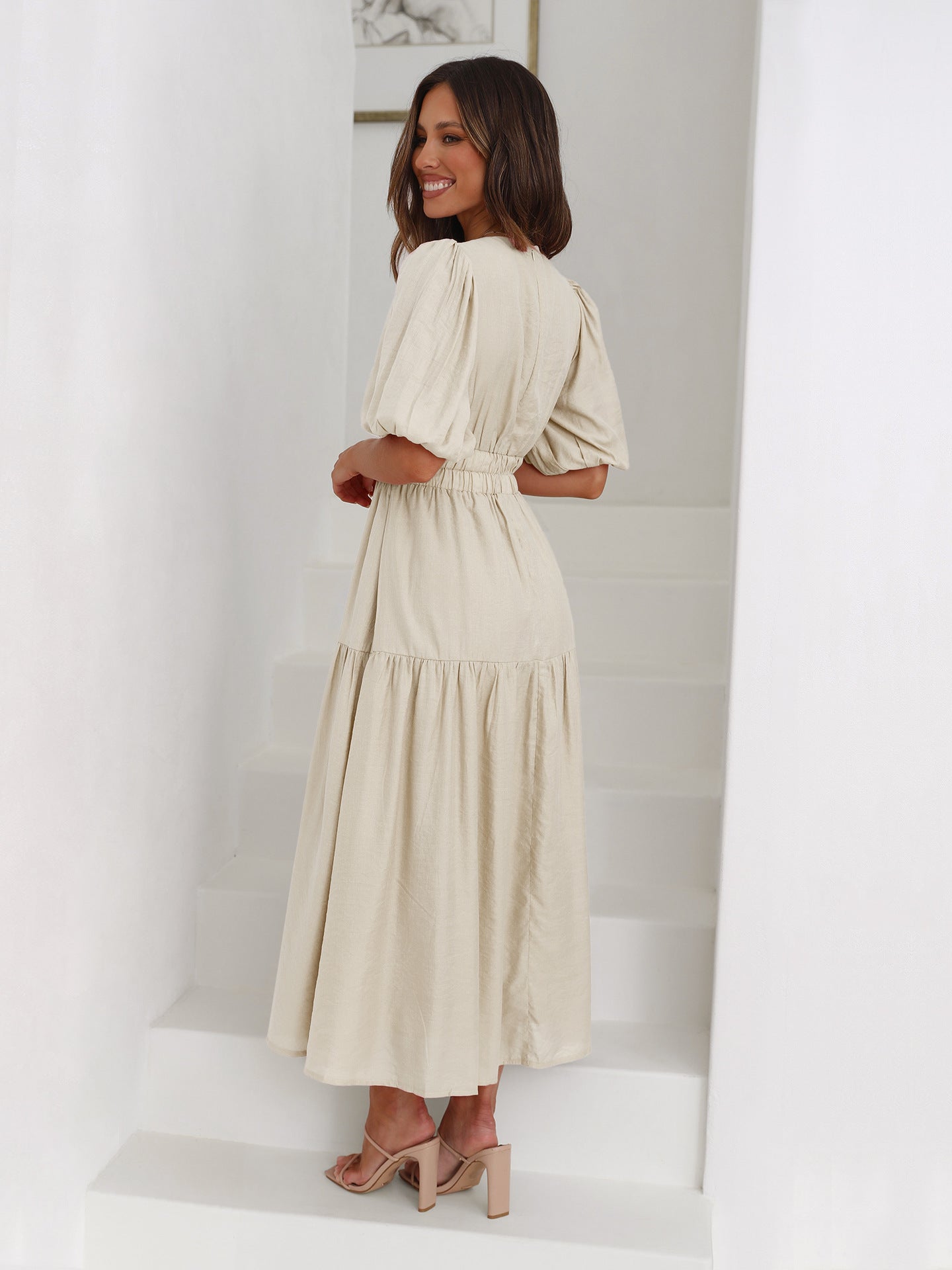 Ivyshape | Puff Sleeves Dress