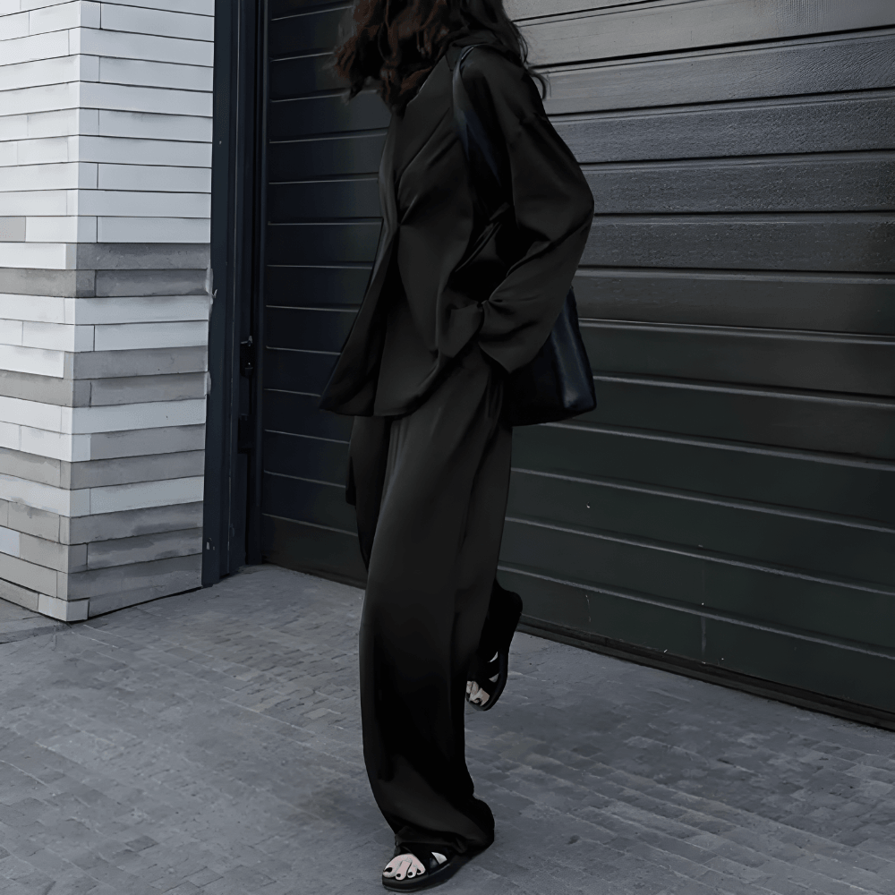 Ivyshape | Oversized, Two-Piece Office Suit