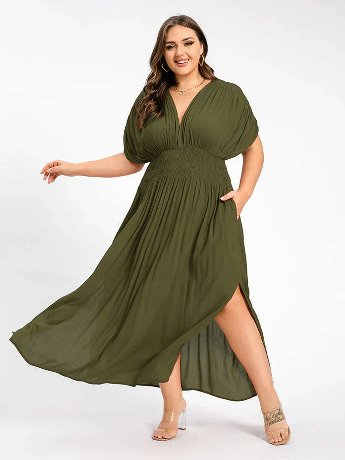 Ivyshape | Women's Chiffon Long Dress Side Slit