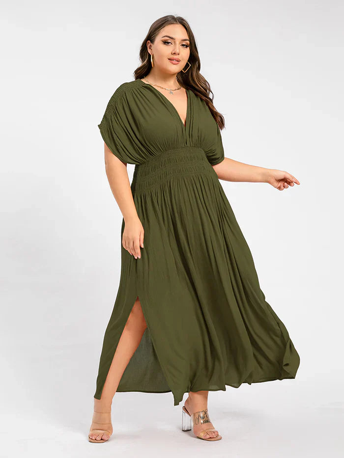 Ivyshape | Women's Chiffon Long Dress Side Slit