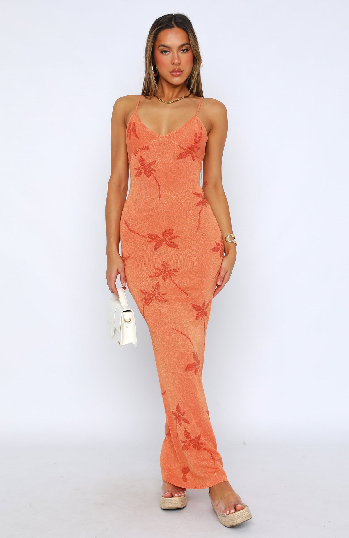 Ivyshape | White Fox Boutique Women's Orange Dress