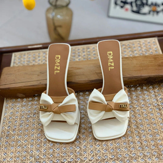 Elegant Slip-On Heeled Sandals for Women