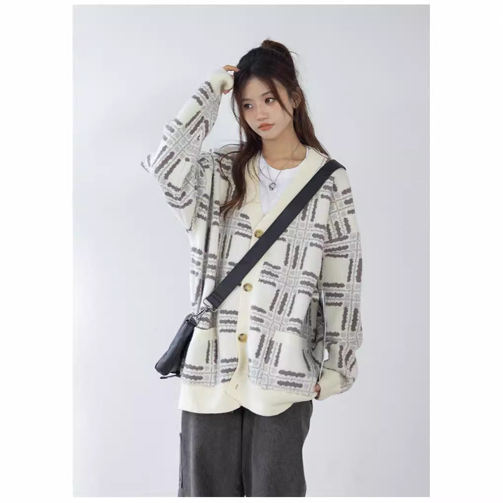 Ivyshape | Japanese Style Loose Lazy Sweater Coat