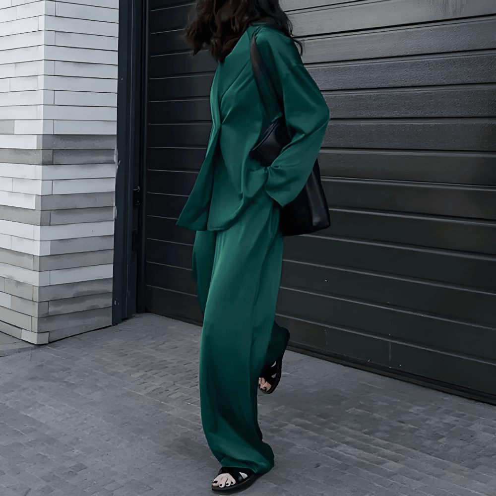 Ivyshape | Oversized, Two-Piece Office Suit