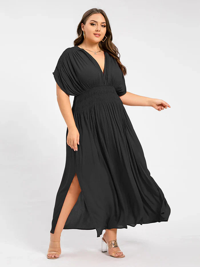 Ivyshape | Women's Chiffon Long Dress Side Slit