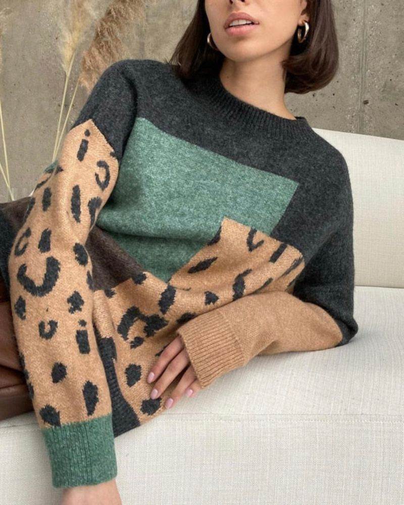 Ivyshape | Leopard Sweater