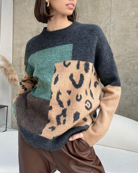 Ivyshape | Leopard Sweater