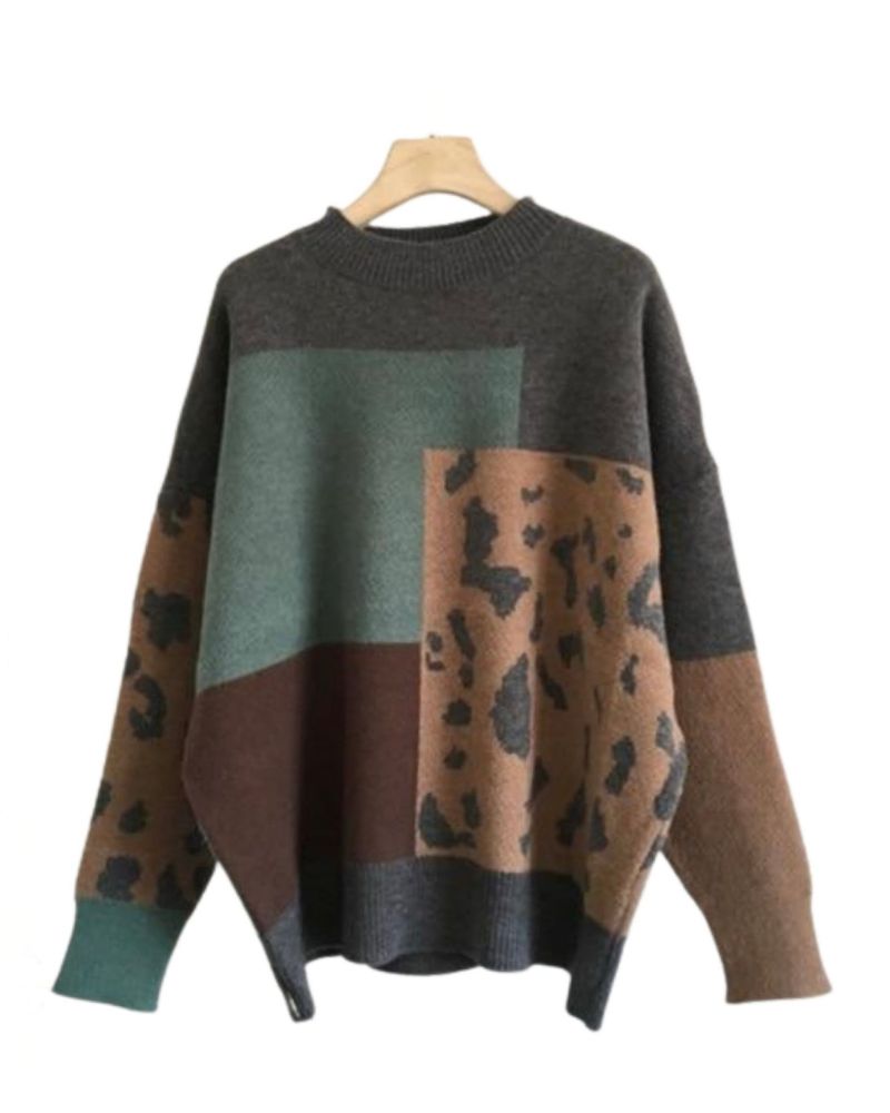 Ivyshape | Leopard Sweater