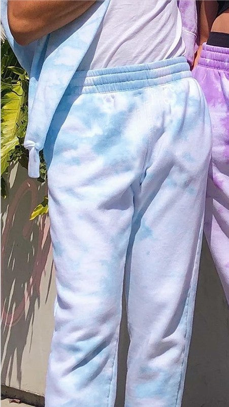 Women's Sporty Leisure Set with Fashionable Tie-Dye Design and Loose Fit Ivyshape