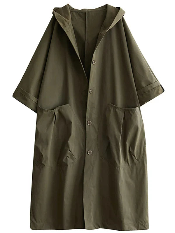 Ivyshape | Longer Waterproof Trench Coat