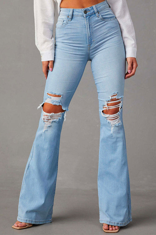 Ivyshape | Women's Bell Bottom Jeans