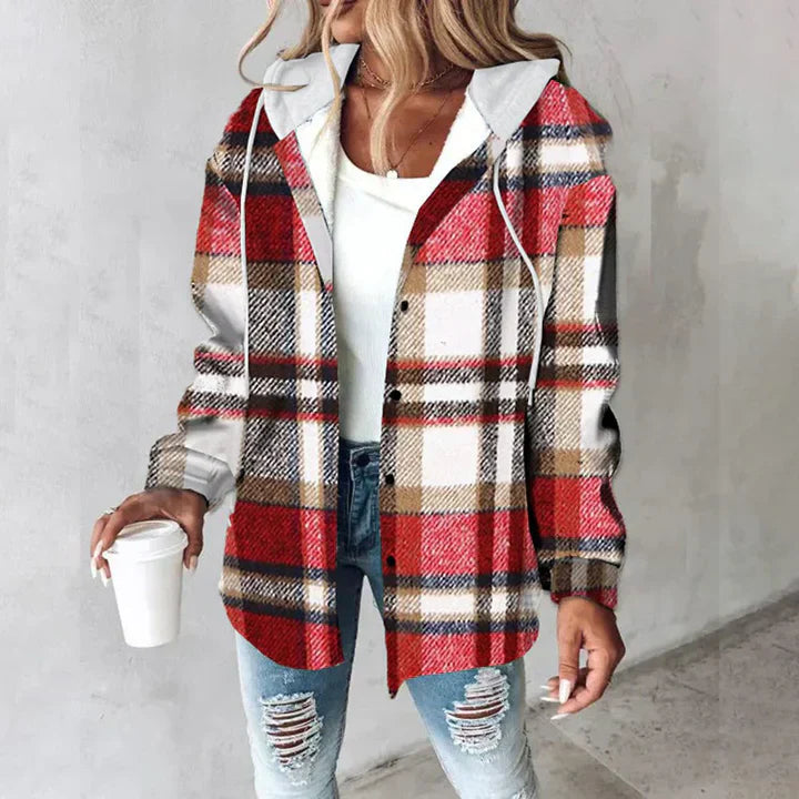 Ivyshape | Plaid Checked Button Cardigan