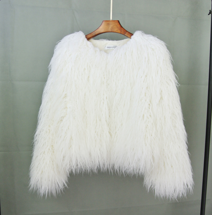 IvyShape | Fluffy Short Jacket