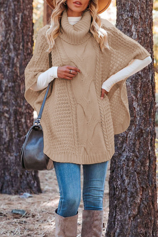 Ivyshape | Women'S Loose Knit Winter Sweater With Batwing Sleeves