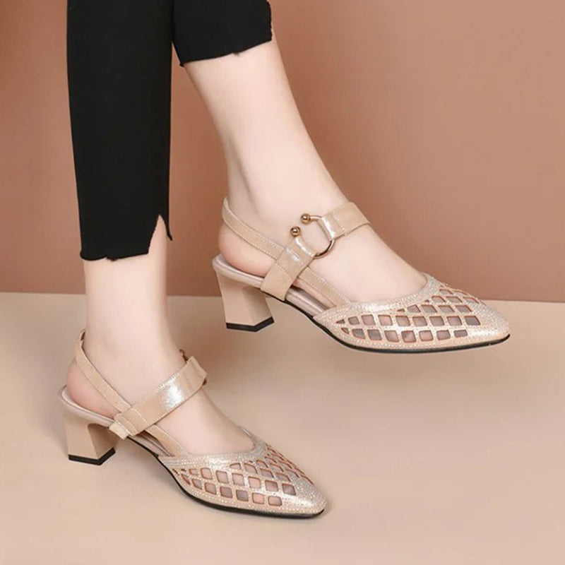 Ivyshape | Women's Stylish Modern Shoes Block Heels