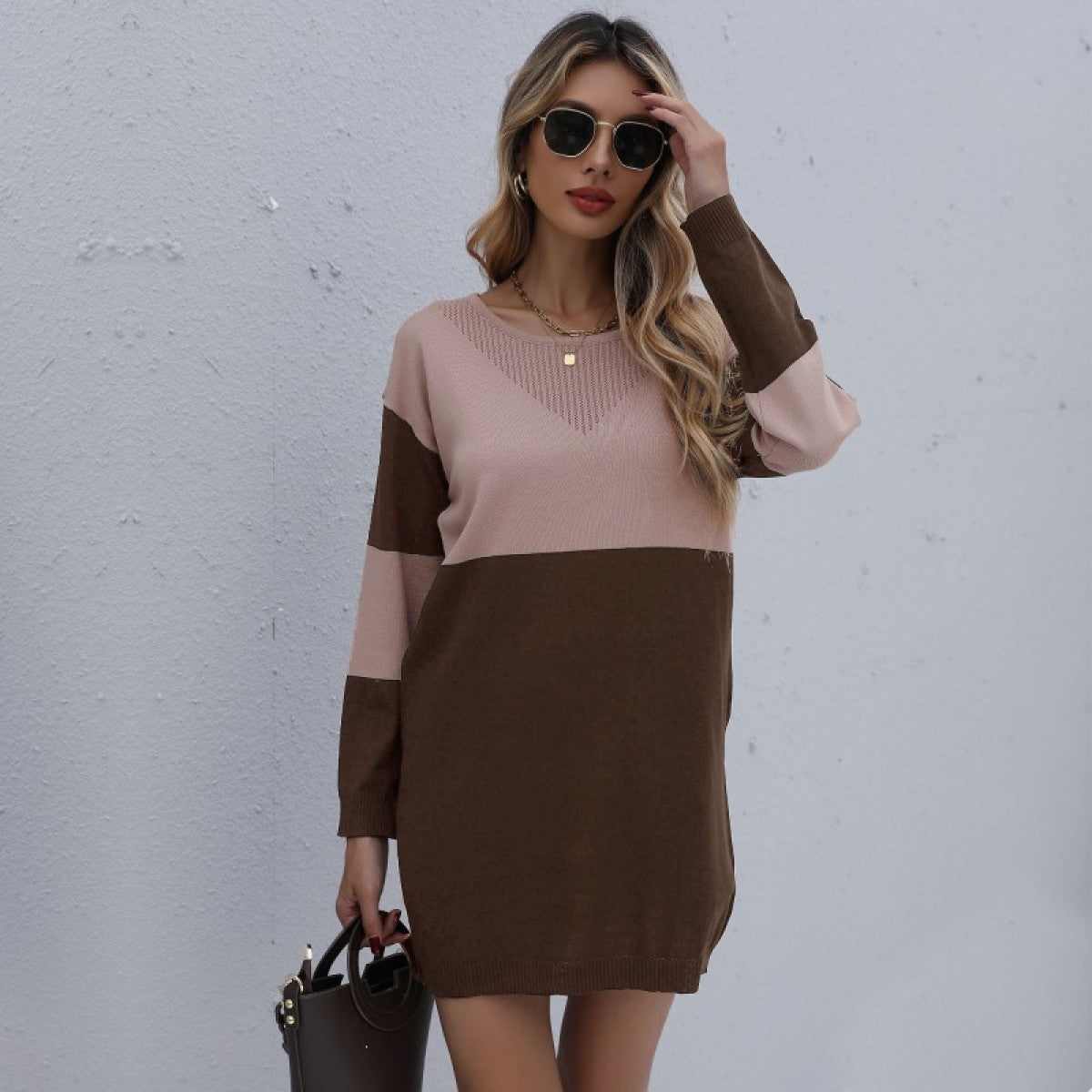 Summer Long Sleeve Sweater Dress | Perfect for Casual Days