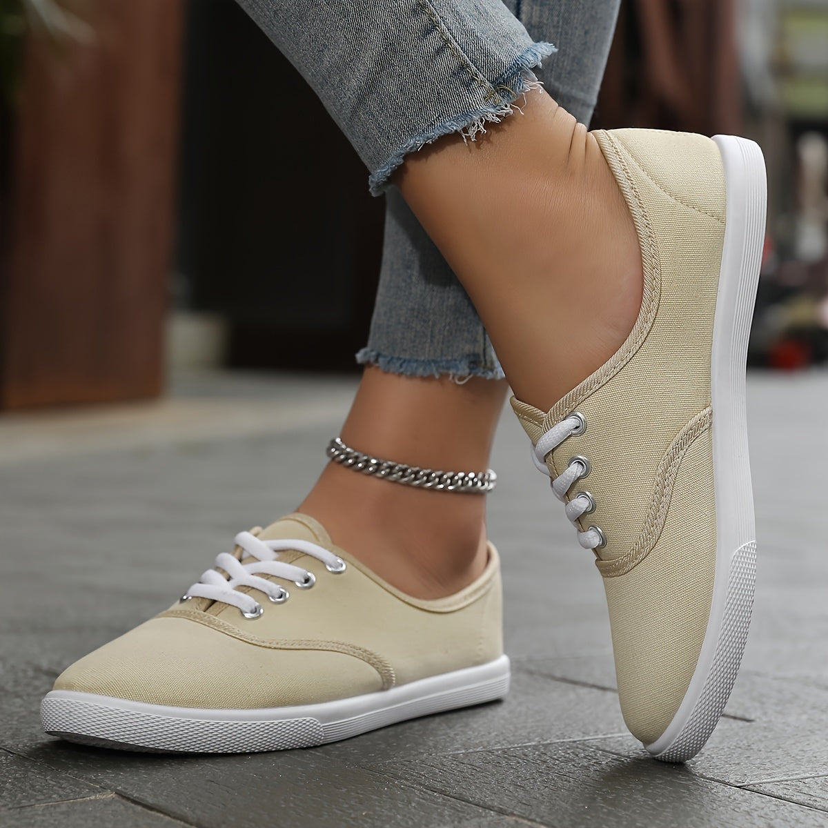 Ivyshape | Women's Chic Canvas Sneakers Lightweight