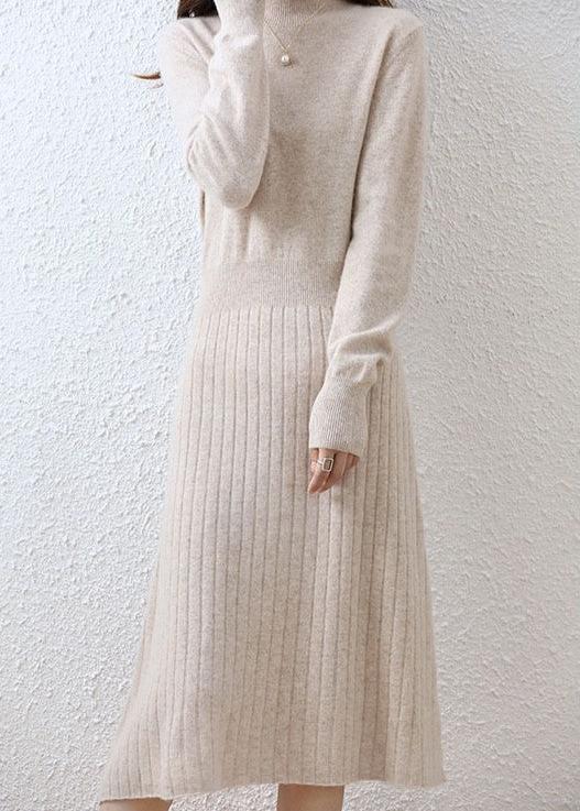 Ivyshape | Wool Ribbed Midi Dress